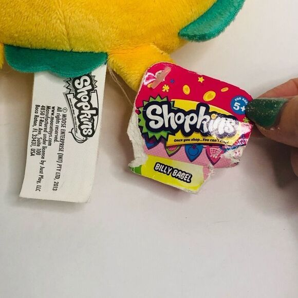 shopkins cuddle plush billy bagel with damaged tag moose enterprise - Picture 2 of 6